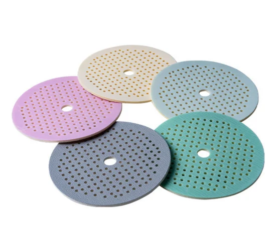 Customized 6-Inch 150mm Hook Loop Mesh Sanding Sponge Aluminium Oxide Polishing Paint Abrasive Foam Sandpaper Disc