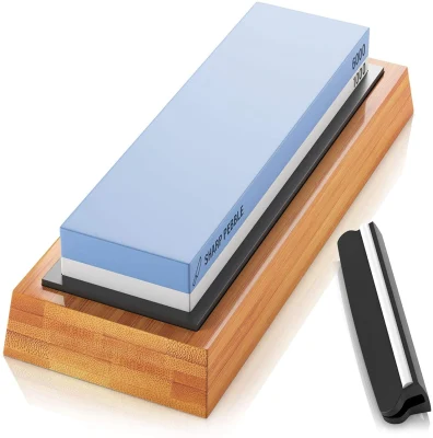 Sharp Pebble Premium Whetstone Knife Sharpening Stone 2 Side Grit 1000/6000 Waterstone